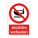 Jetskiën verboden