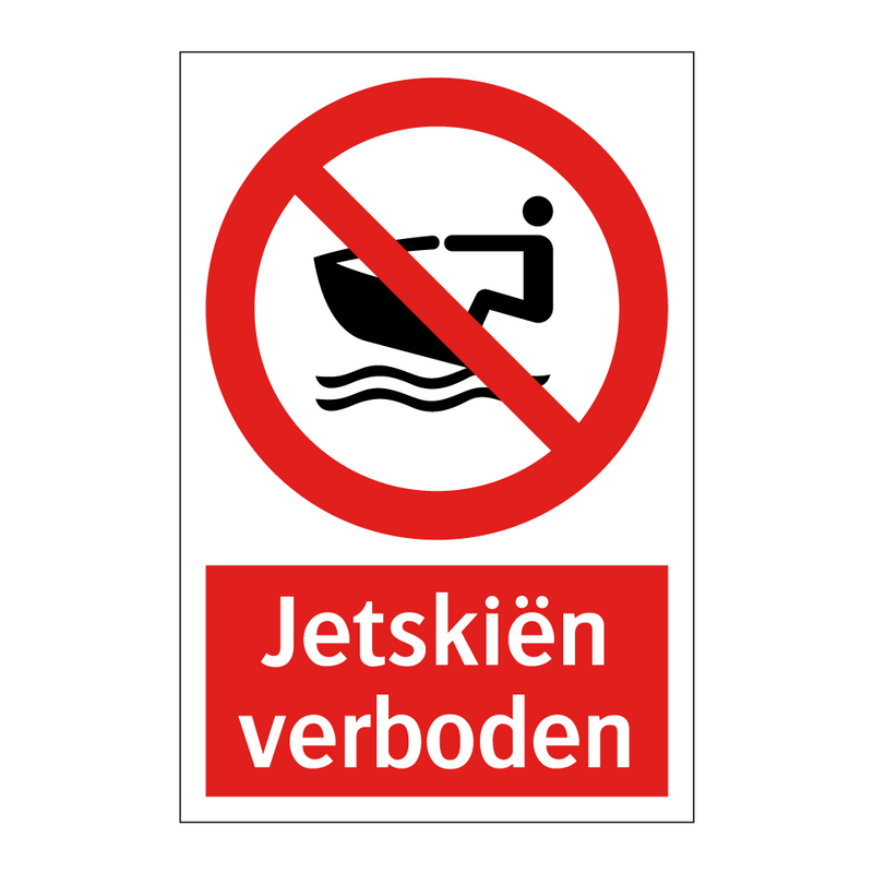 Jetskiën verboden