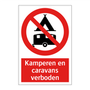Kamperen en caravans verboden
