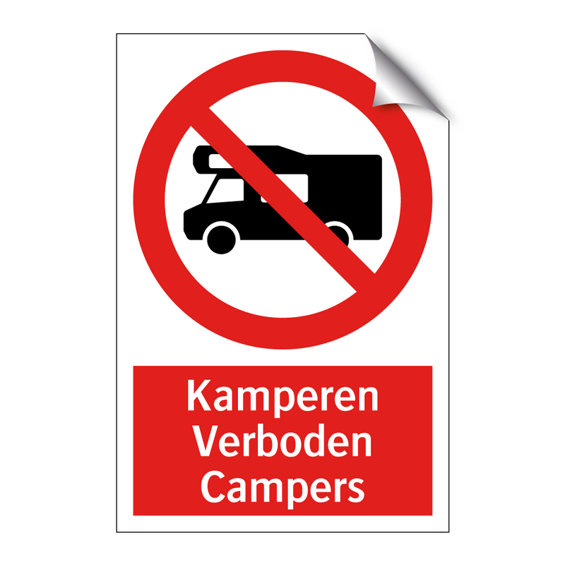 Kamperen Verboden Campers