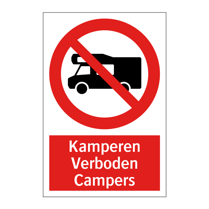 Kamperen Verboden Campers