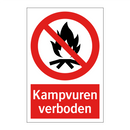 Kampvuren verboden