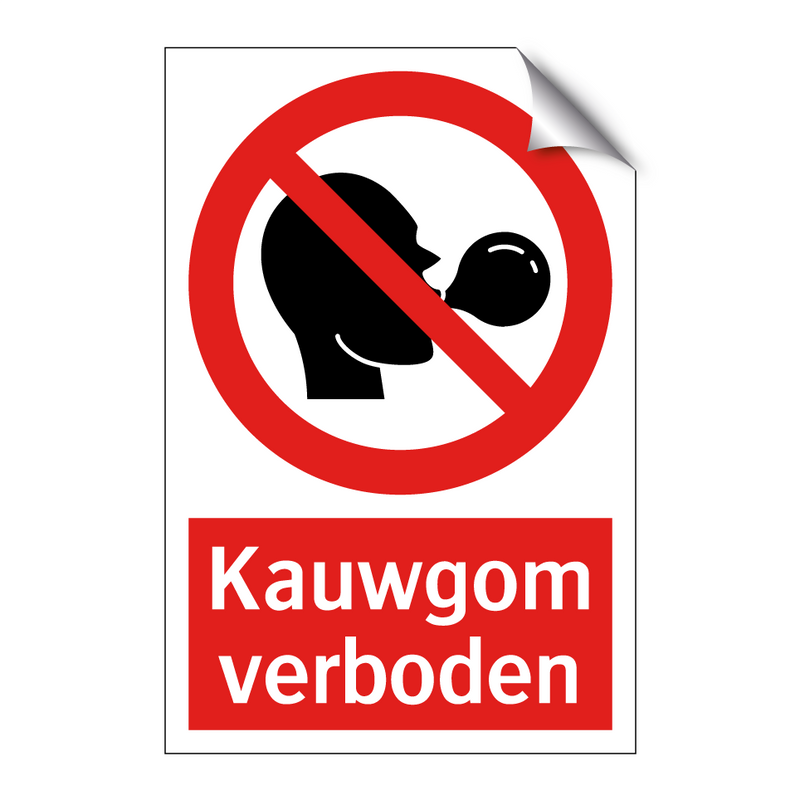 Kauwgom verboden