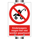 Kinderwagens mogen hier niet worden geparkeerd