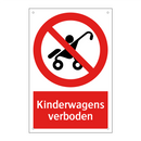 Kinderwagens verboden