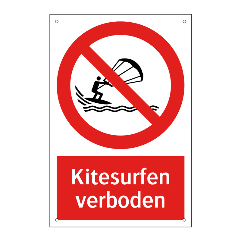 Kitesurfen verboden