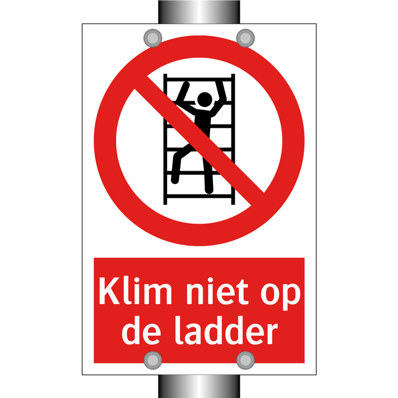 Klim niet op de ladder