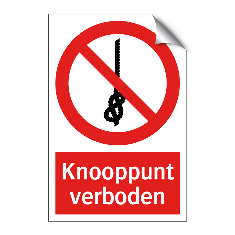 Knooppunt verboden
