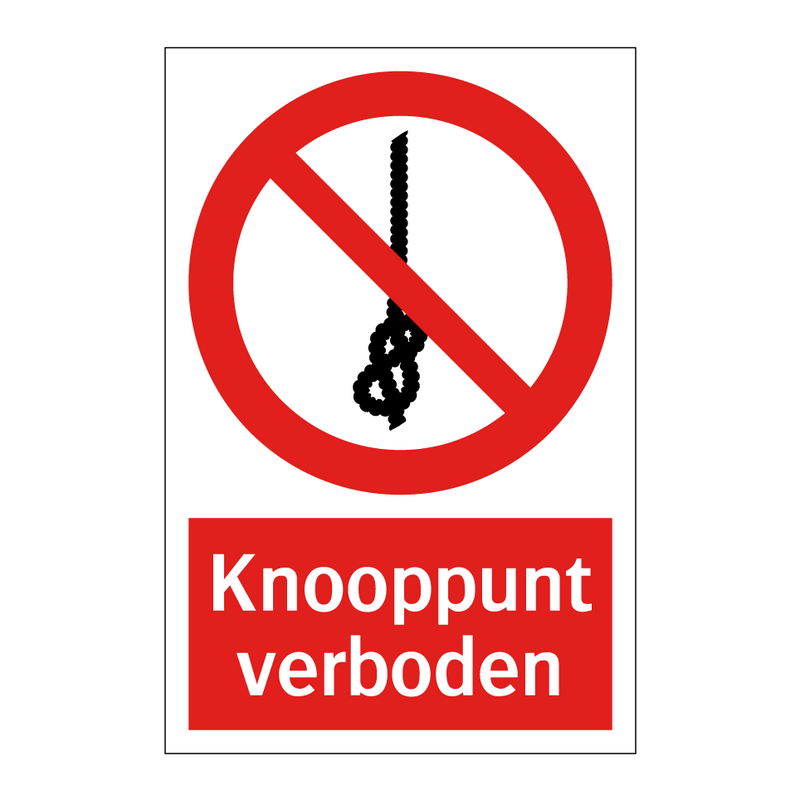Knooppunt verboden