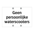 Geen persoonlijke waterscooters & Geen persoonlijke waterscooters & Geen persoonlijke waterscooters
