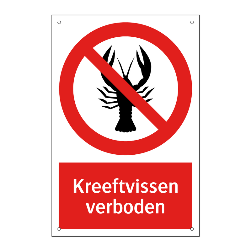 Kreeftvissen verboden