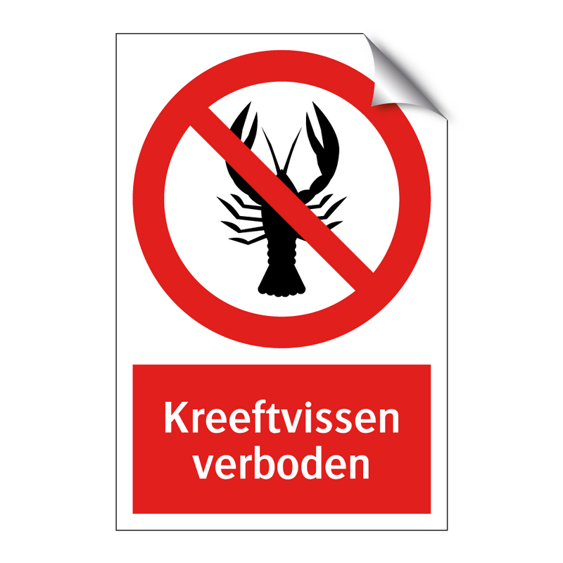 Kreeftvissen verboden