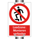 Laadzone: Monteren verboden