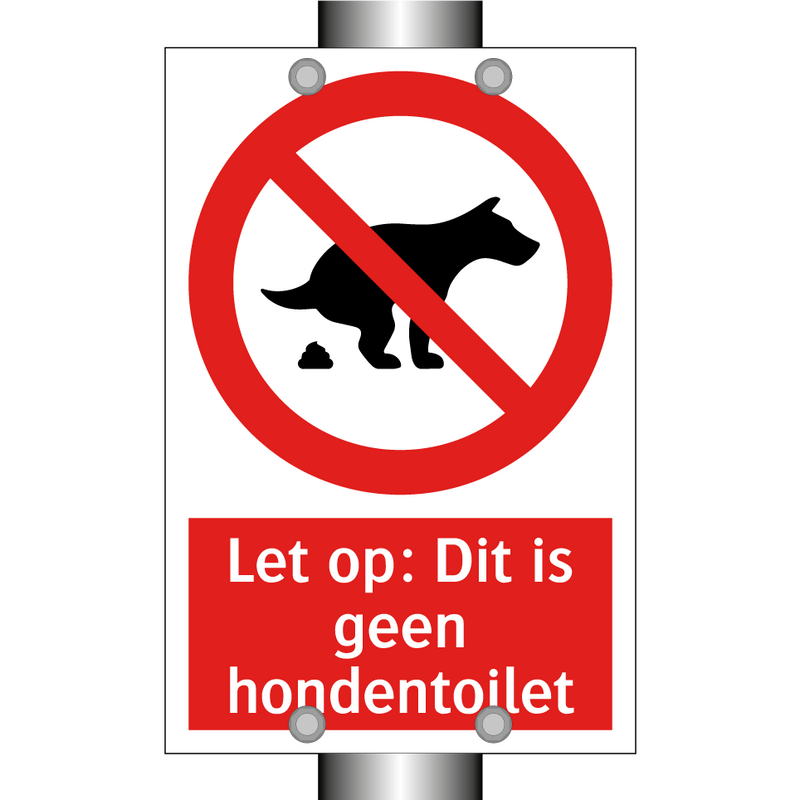 Let op: Dit is geen hondentoilet
