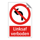Linksaf verboden
