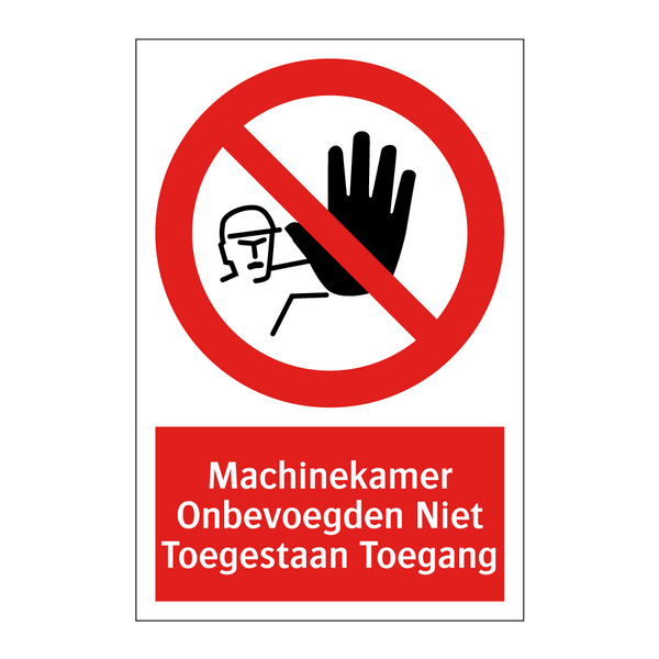 Machinekamer Onbevoegden Niet Toegestaan Toegang