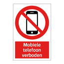 Mobiele telefoon verboden