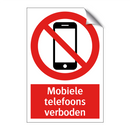 Mobiele telefoons verboden