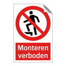Monteren verboden