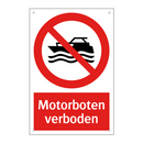 Motorboten verboden