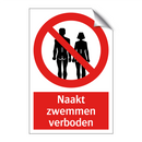 Naakt zwemmen verboden