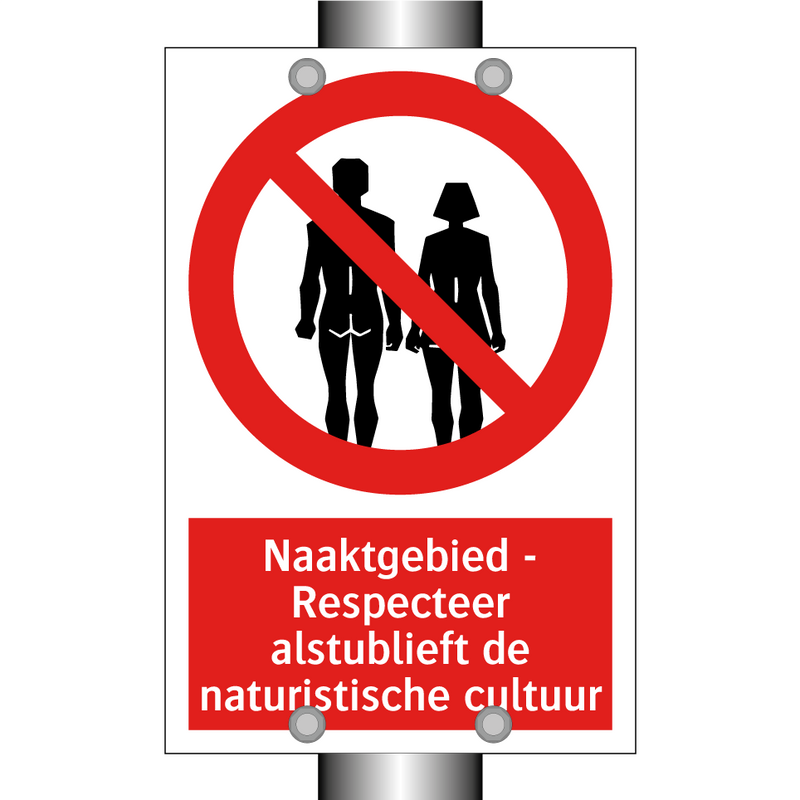 Naaktgebied - Respecteer alstublieft de naturistische cultuur