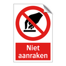 Niet aanraken