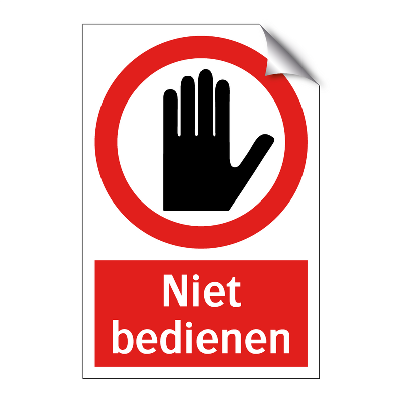 Niet bedienen