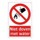 Niet doven met water
