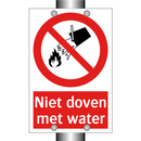 Niet doven met water