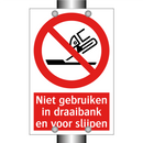 Niet gebruiken in draaibank en voor slijpen