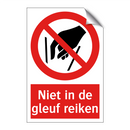 Niet in de gleuf reiken