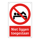 Niet liggen toegestaan