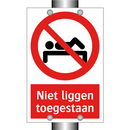Niet liggen toegestaan