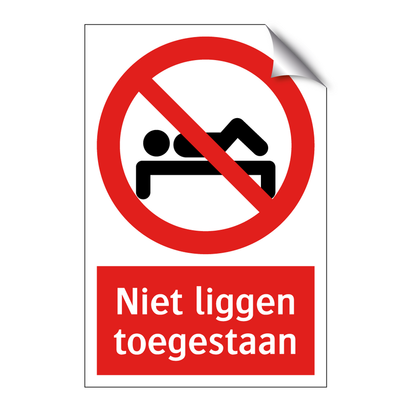 Niet liggen toegestaan