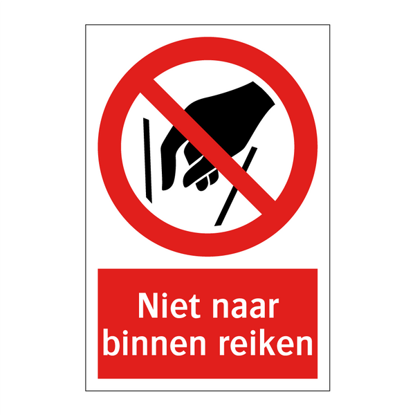 Niet naar binnen reiken