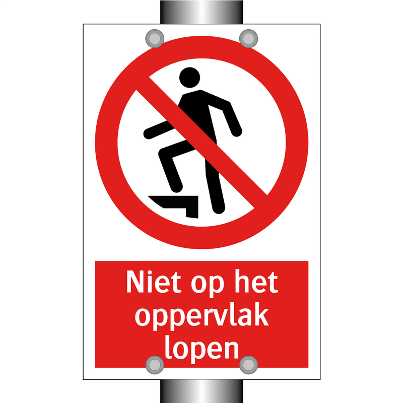 Niet op het oppervlak lopen