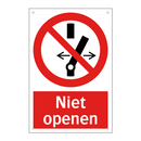 Niet openen