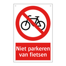Niet parkeren van fietsen