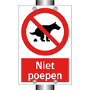 Niet poepen
