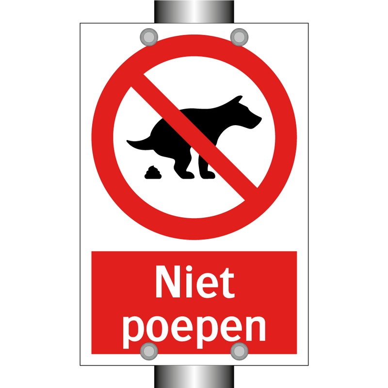 Niet poepen