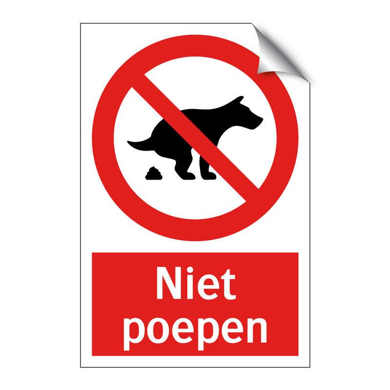 Niet poepen