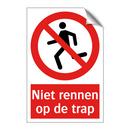 Niet rennen op de trap