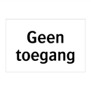 Geen toegang & Geen toegang & Geen toegang & Geen toegang & Geen toegang & Geen toegang