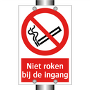 Niet roken bij de ingang