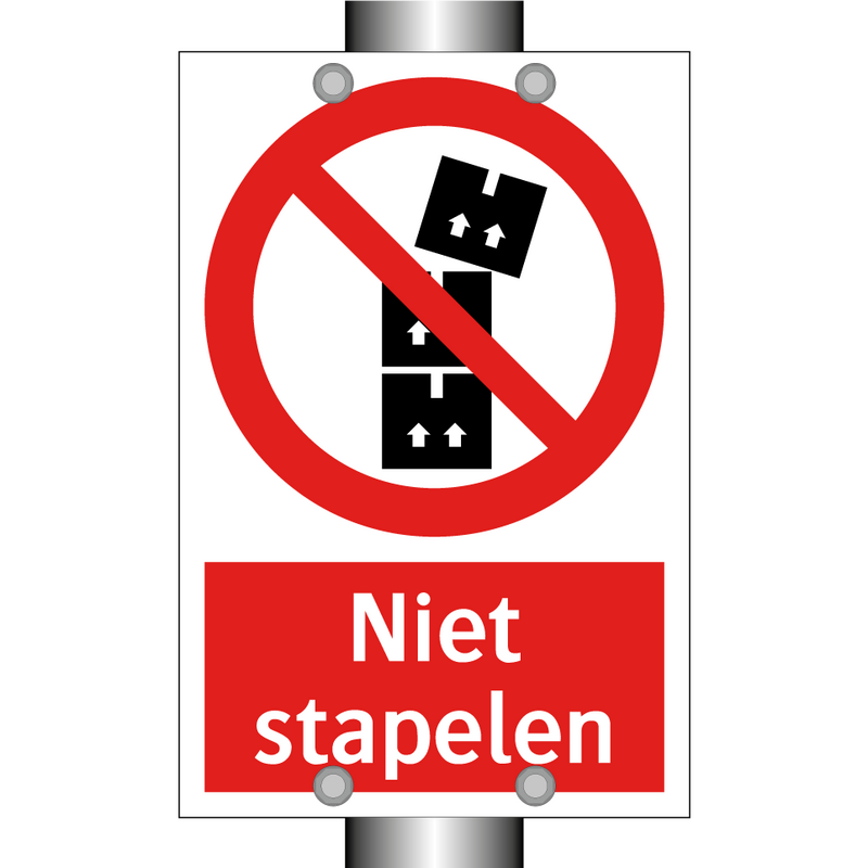 Niet stapelen