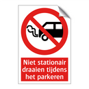 Niet stationair draaien tijdens het parkeren