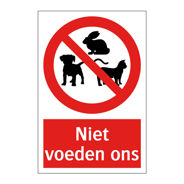 Niet voeden ons