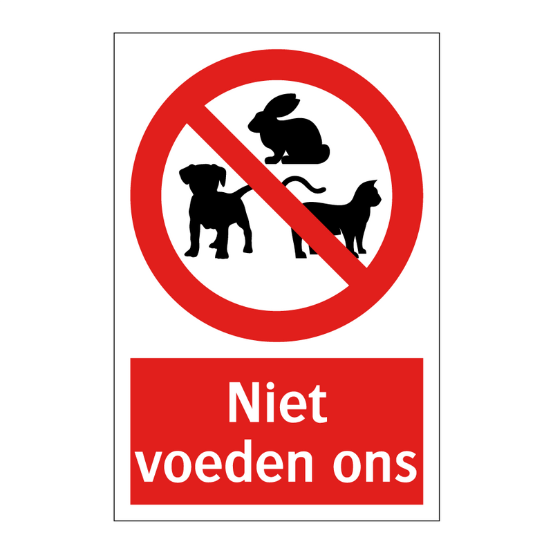 Niet voeden ons