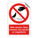 Niet voeren: Stop overlast van duiven en ongedierte